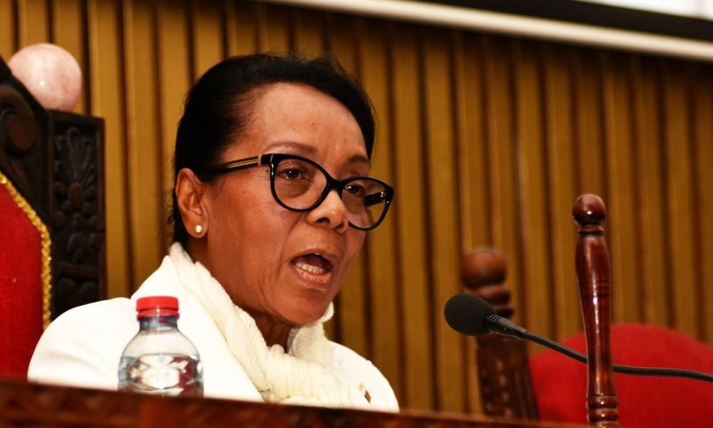 La nouvelle Président de l'assemblée nationale de Madagascar, Mme Christine Razanamahasoa